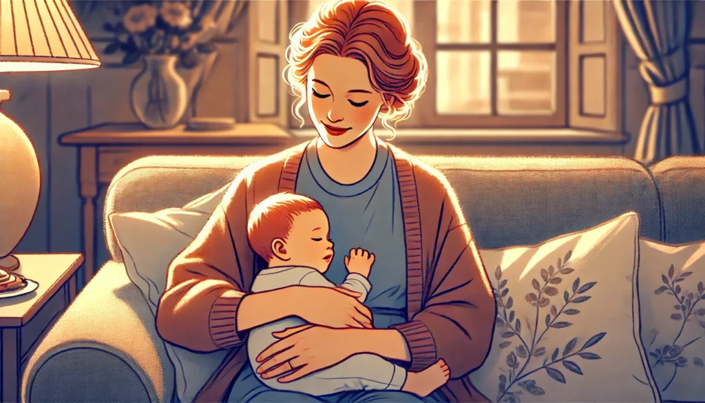 mama przytula swoje dziecko
