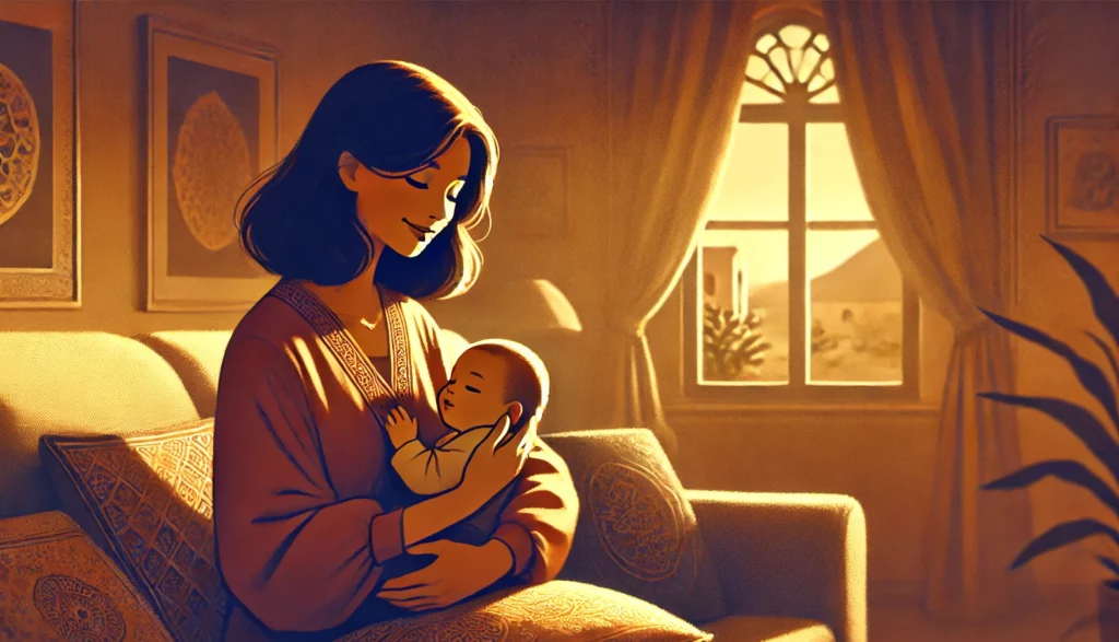 mama karmi niemowlę